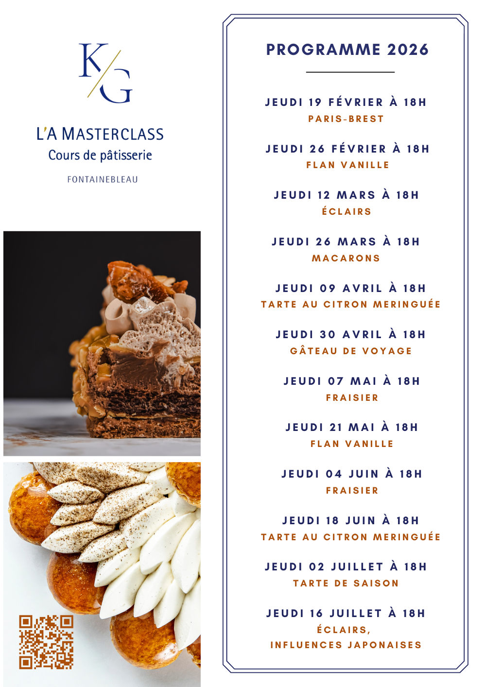 PLANNING L'A MASTERCLASS 2024 par L'Axel